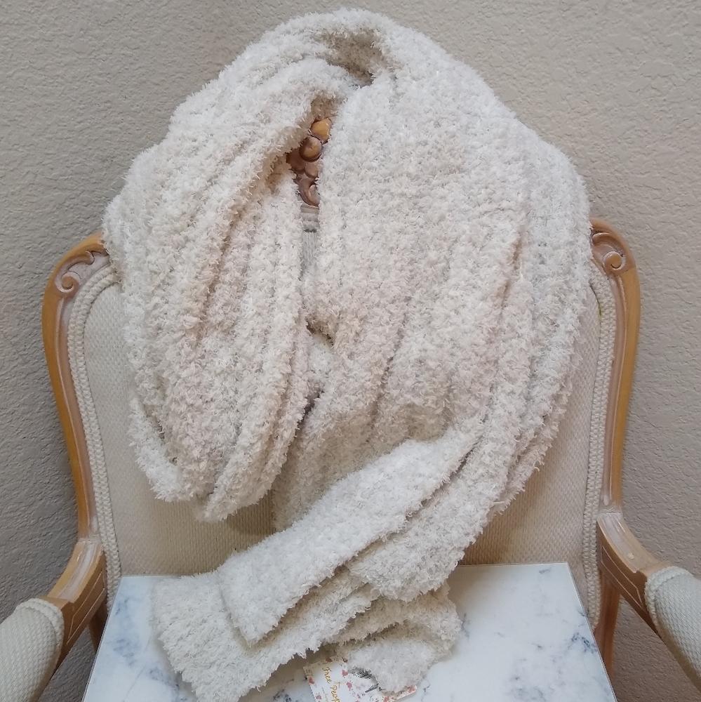 Free People Cloud Rib Oversize Scarf in Ivory